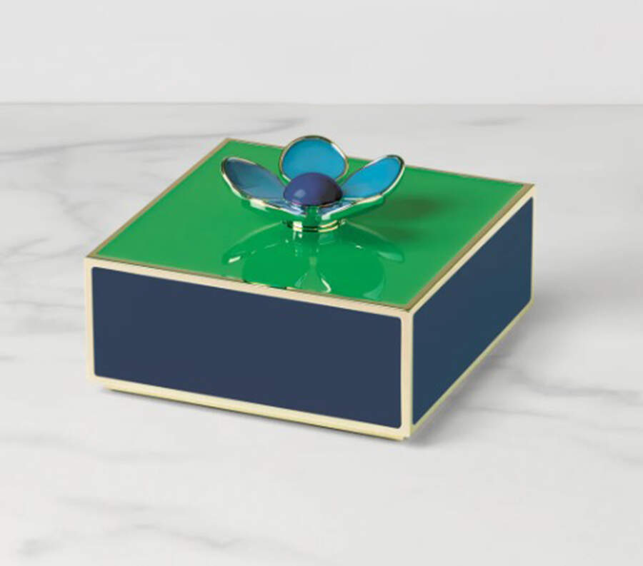 Make It Pop Square Enamelware Box & Lid by Lenox-1
