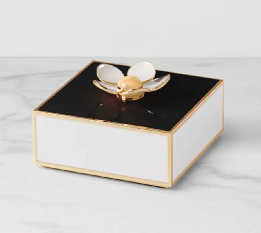 Make It Pop Square Enamelware Box & Lid by Lenox-1