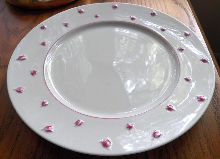 Muguet Pink Dinner Plate by Lalique-1