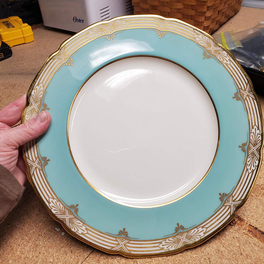 Trianon Aqua Dinner Plate by Lenox-1