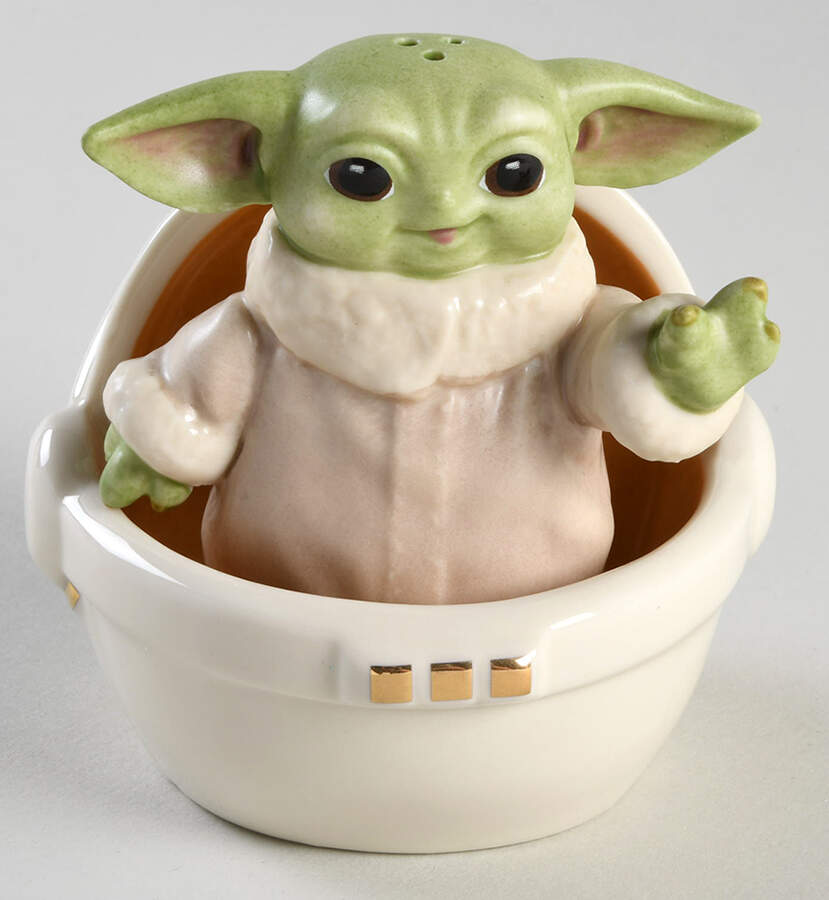 Star Wars Grogu Figural Salt & Pepper Set by Lenox-1