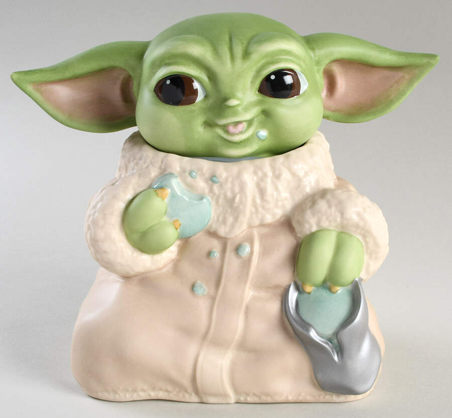 Star Wars Grogu Figural Cookie Jar & Lid by Lenox-1