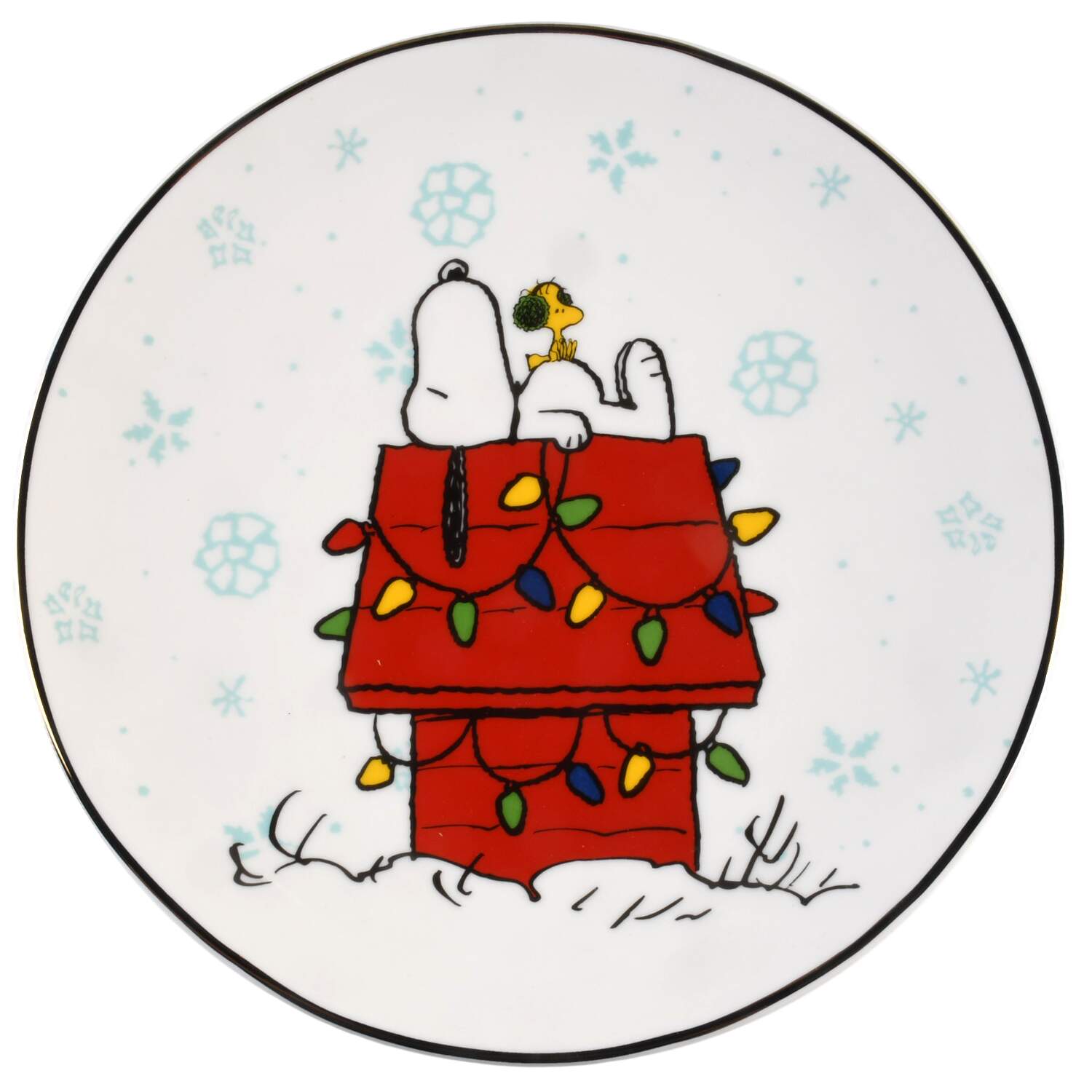 Snoopy Christmas Accent Salad Plate by Lenox-1