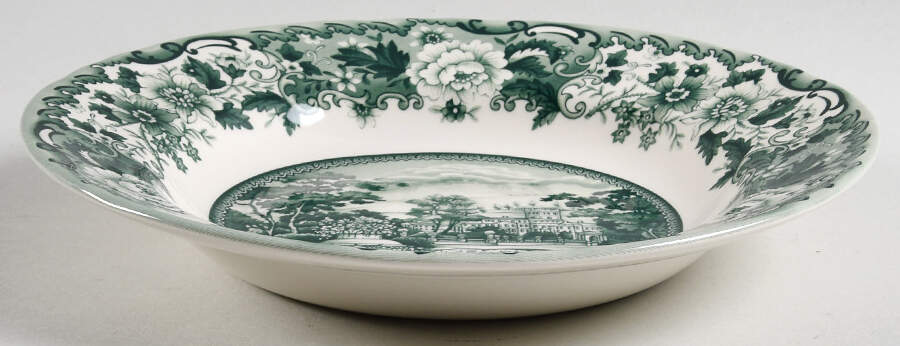 Belmont Green Rim Soup Bowl by Legend (Britsh Heritage)-1