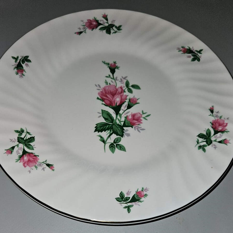 Victoria Rose Swirl Dinner Plate by Lynn's China-1