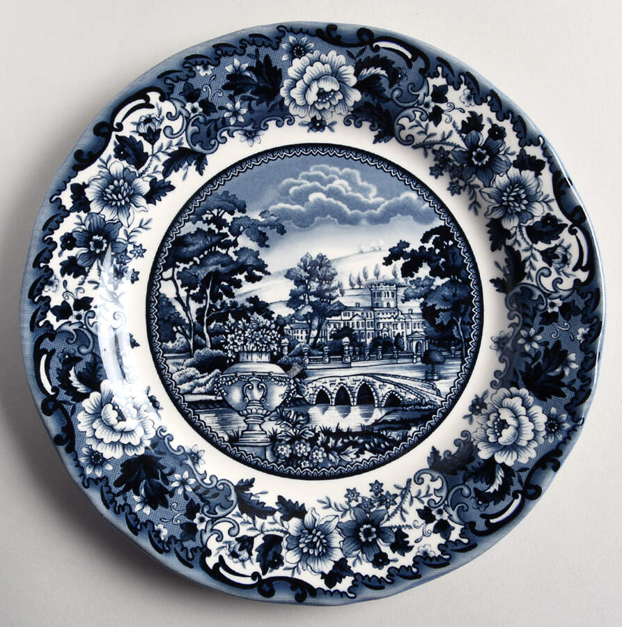 Belmont Dark Blue Salad Plate by Legend (Britsh Heritage)-1