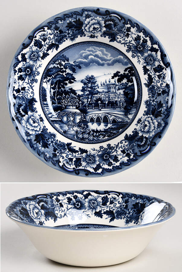 Belmont Dark Blue Soup/Cereal Bowl by Legend (Britsh Heritage)-1