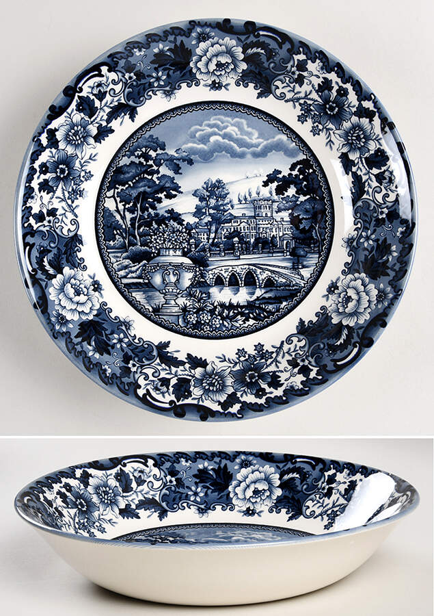 Belmont Dark Blue Individual Dinner Bowl by Legend (Britsh Heritage)-1