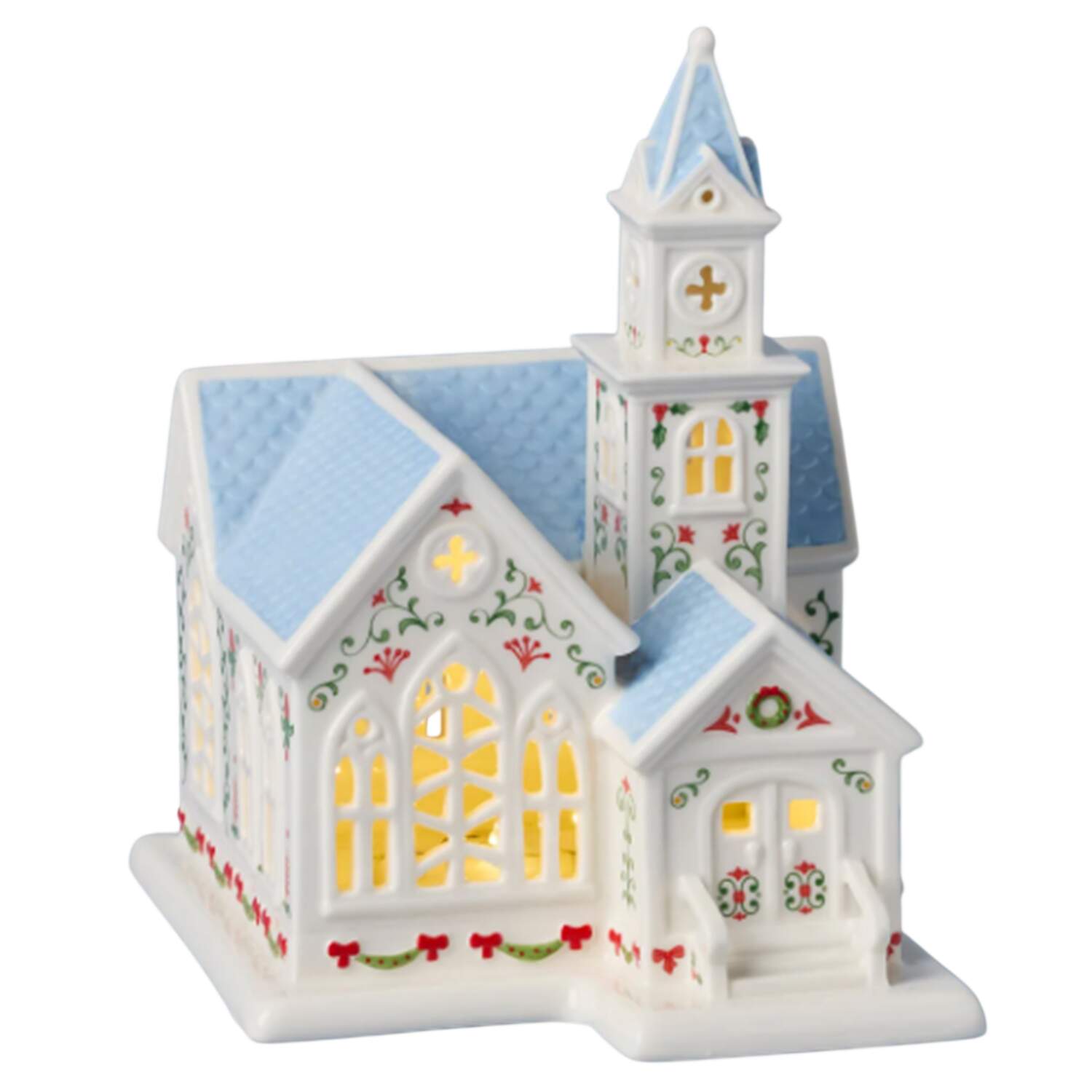 Lenox Village (2nd Edition) Battery Lighted Figural Church by Lenox-1