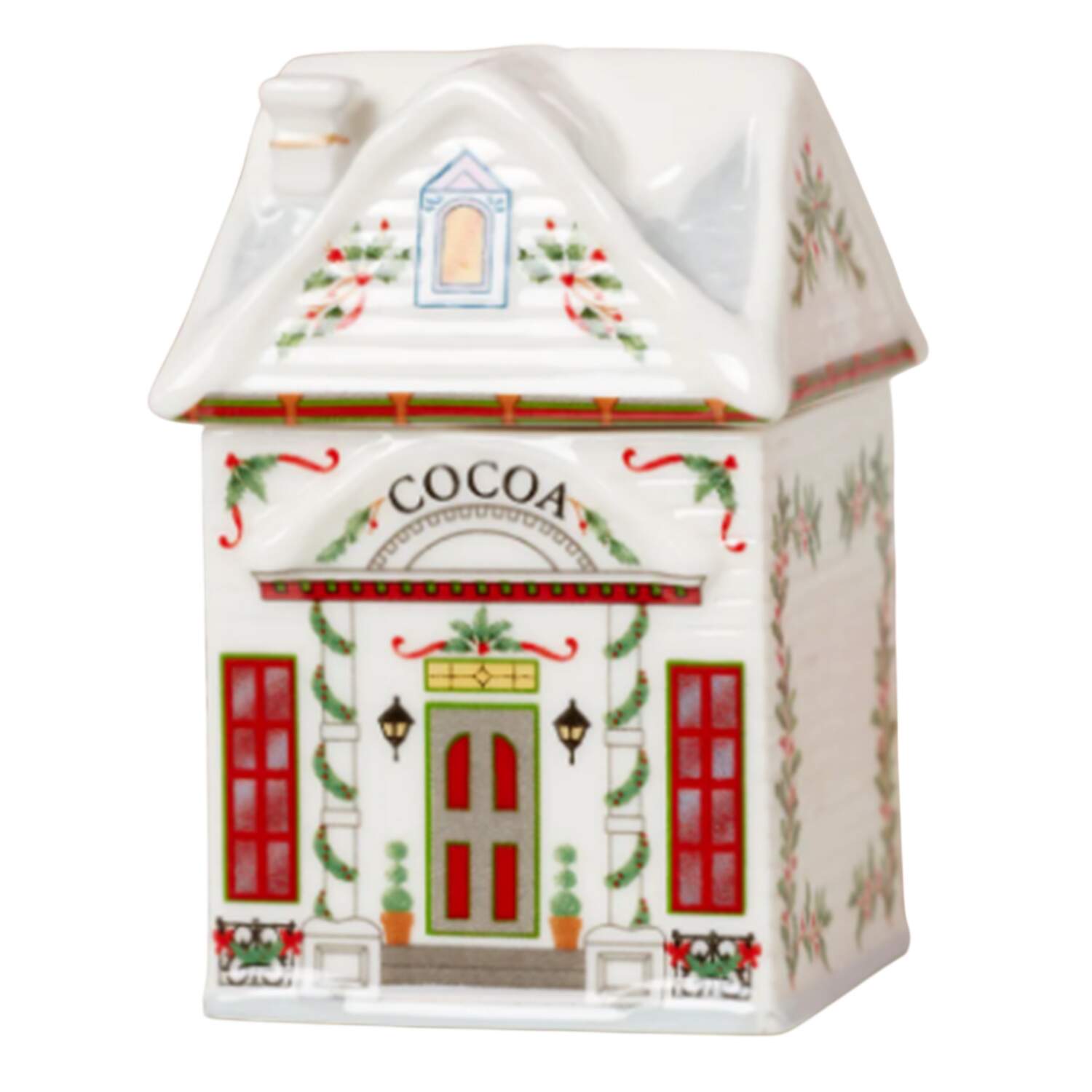 Lenox Village (2nd Edition) Cocoa Spice Jar & Lid by Lenox-1