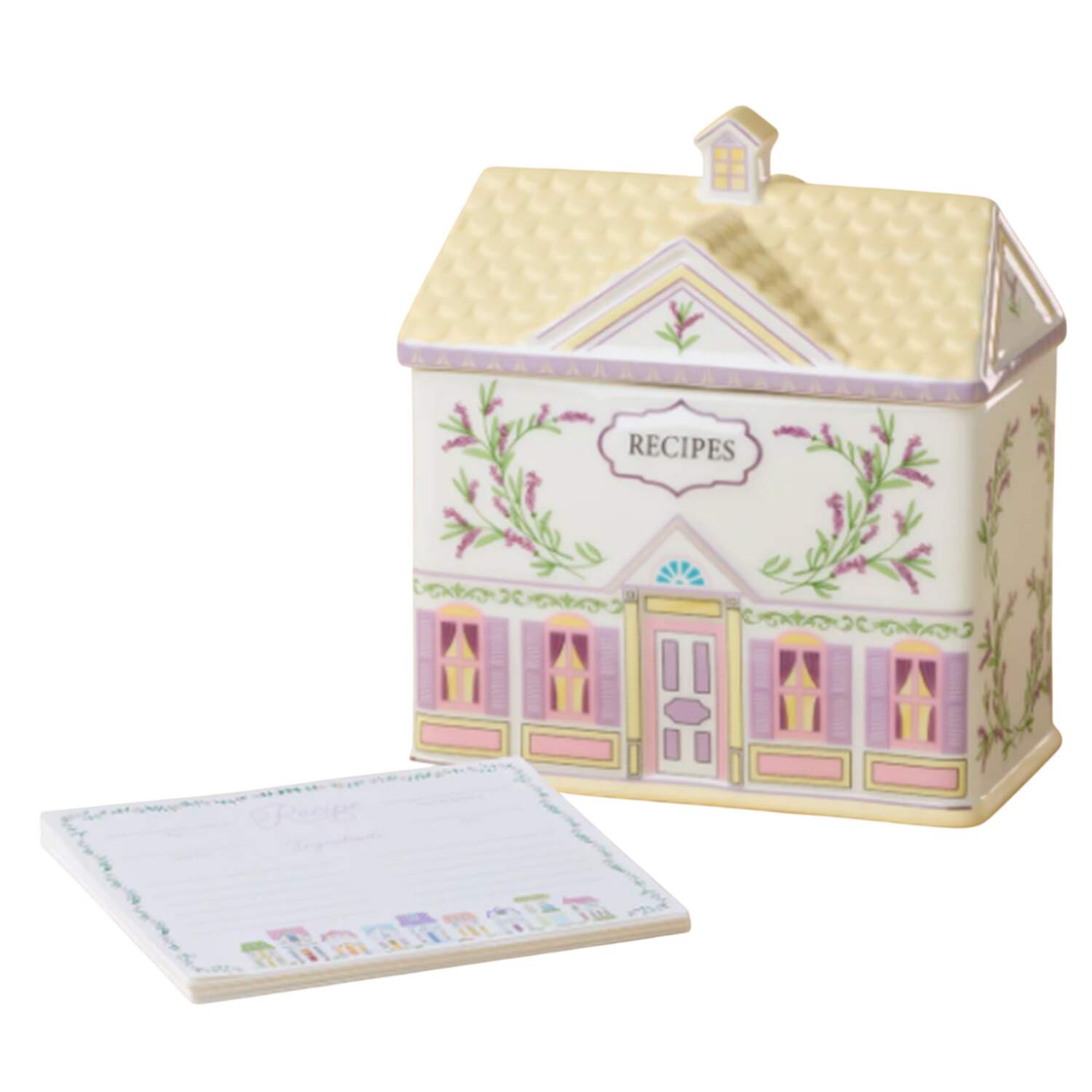 Lenox Village (2nd Edition) Recipe Box & Lid with Recipe Cards (Packaged Set) by Lenox-1