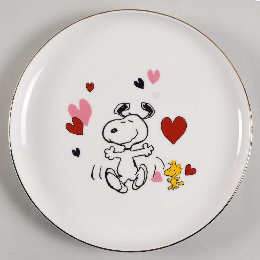 Snoopy Valentine's Day Accent Salad Plate by Lenox-1