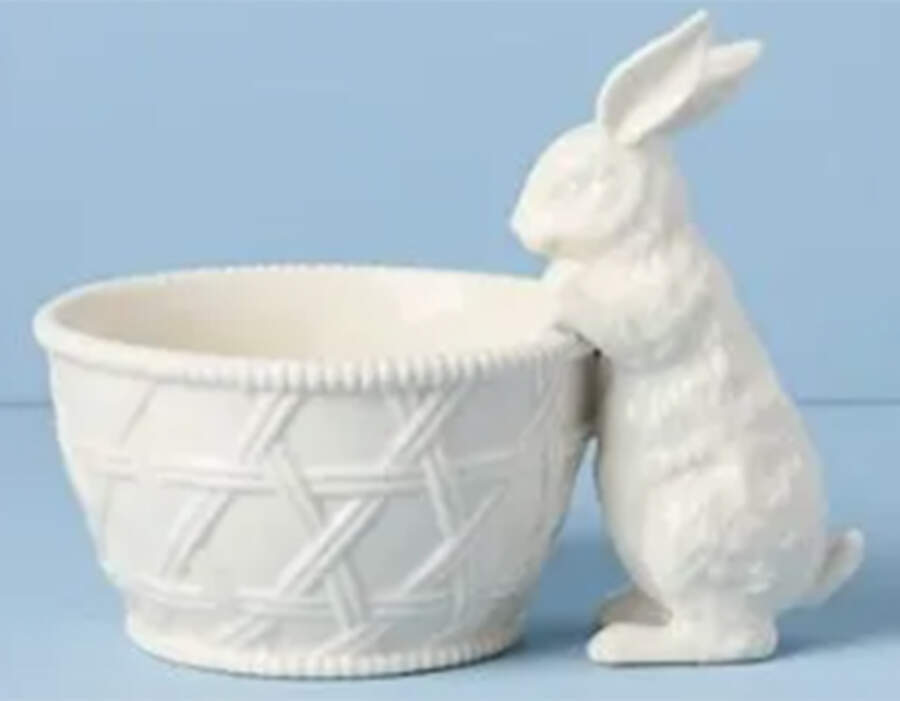 Wicker Creek Easter Figural Open Candy Dish by Lenox-1