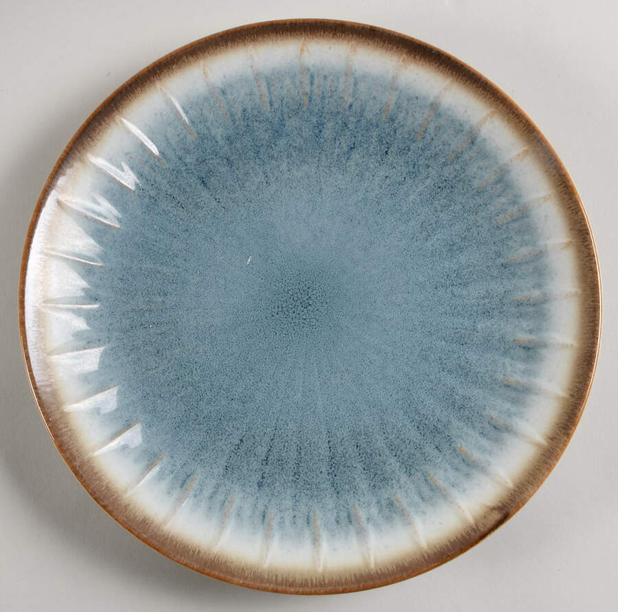Nova Blue Dinner Plate by Laurie Gates-1