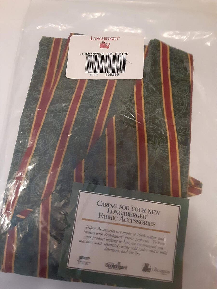Table Linens & Accessories Cloth Kitchen Apron by Longaberger-1