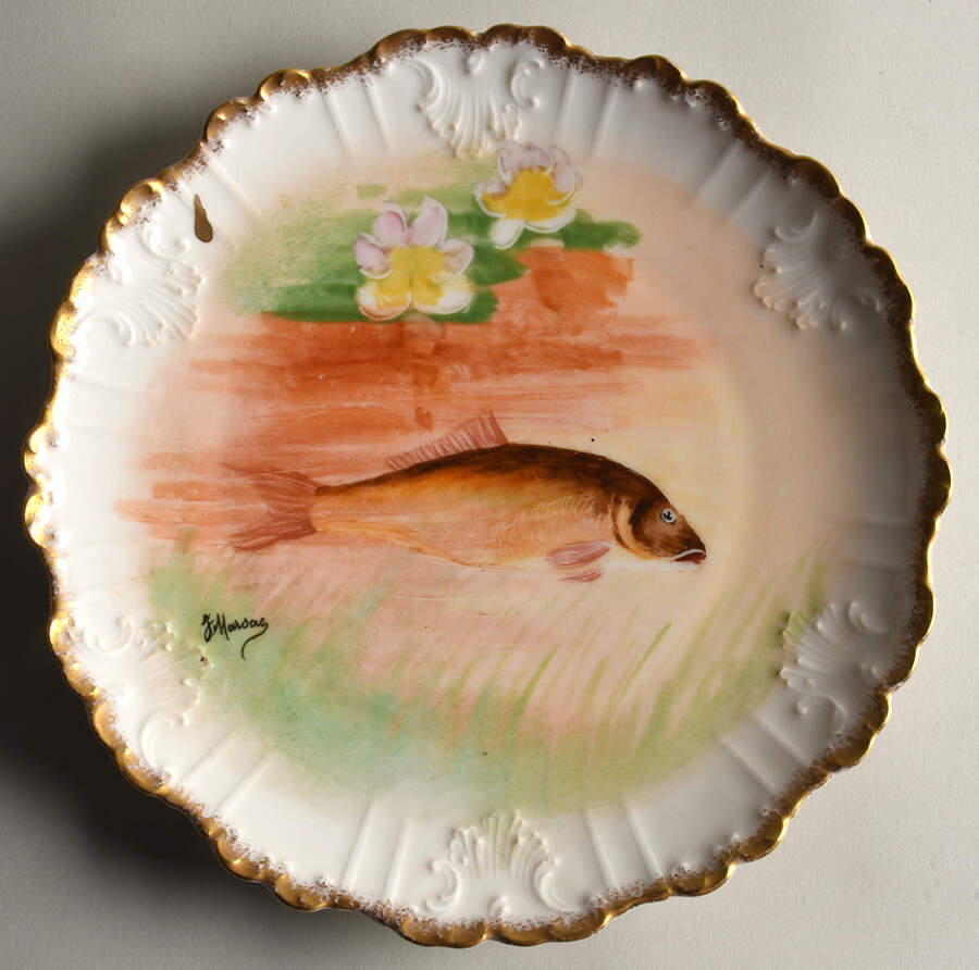 LIM837 Luncheon Plate by Limoges-French-1