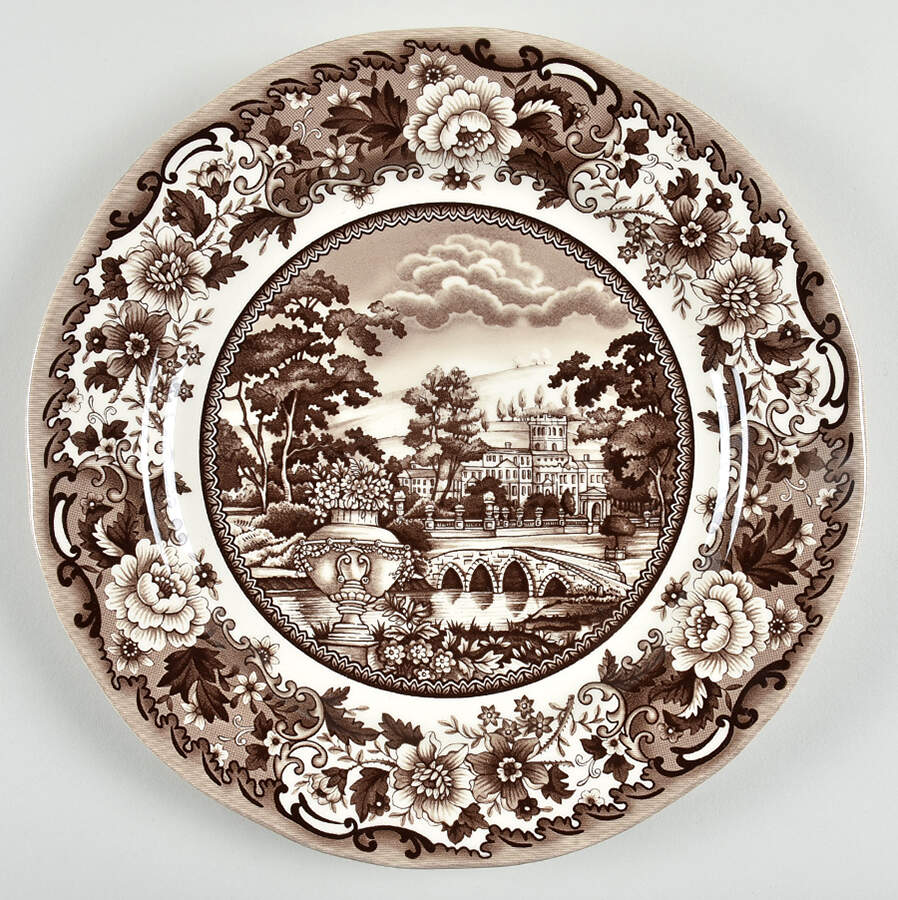 Belmont Brown Dinner Plate by Legend (Britsh Heritage)-1