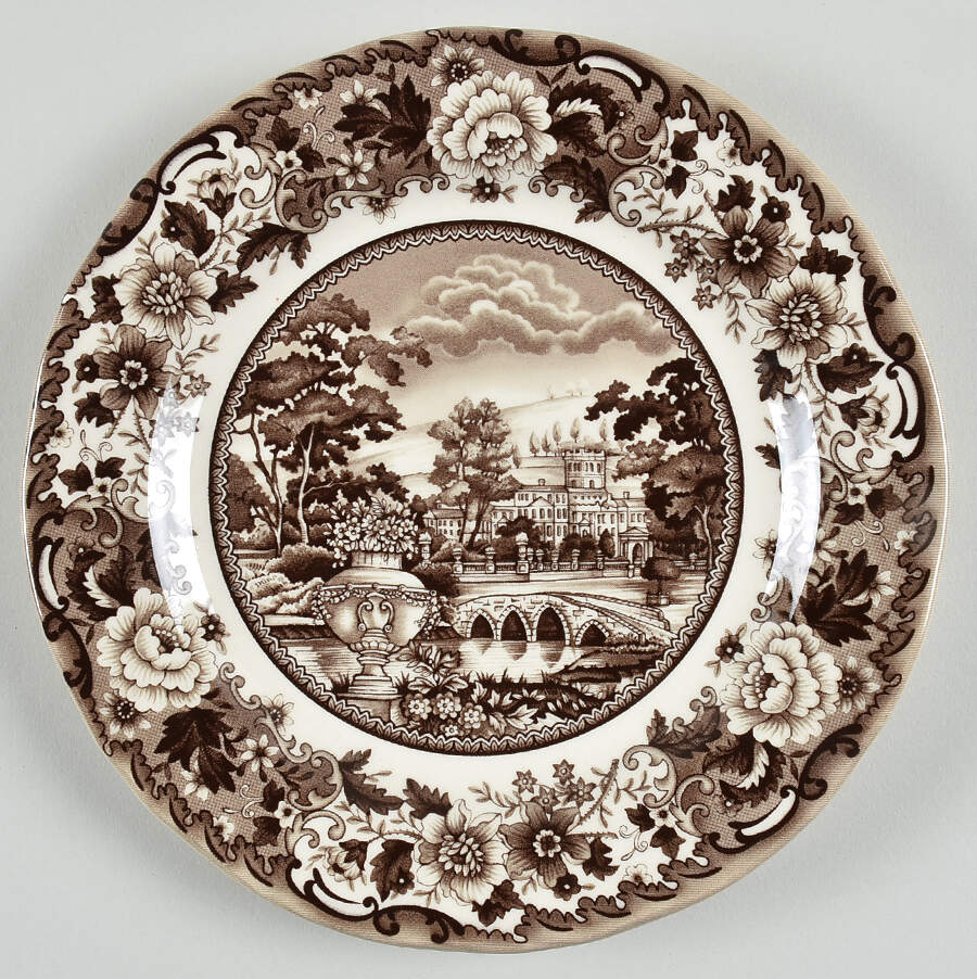 Belmont Brown Salad Plate by Legend (Britsh Heritage)-1