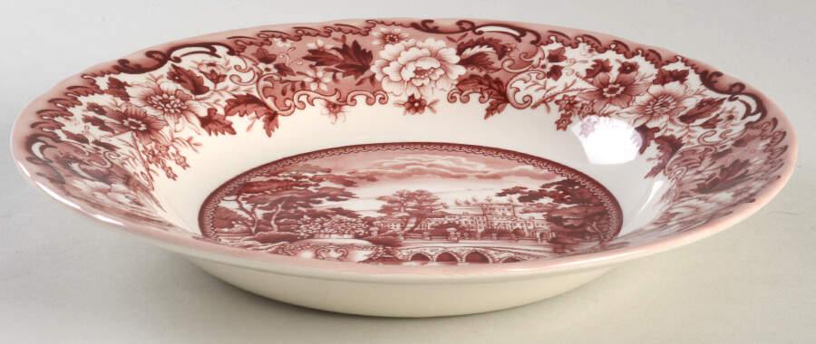 Belmont Pink Rim Soup Bowl by Legend (Britsh Heritage)-1
