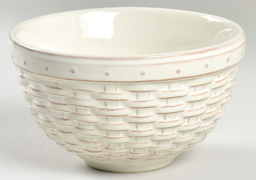Woven Reflections Cream 5" All Purpose Bowl by Longaberger-1
