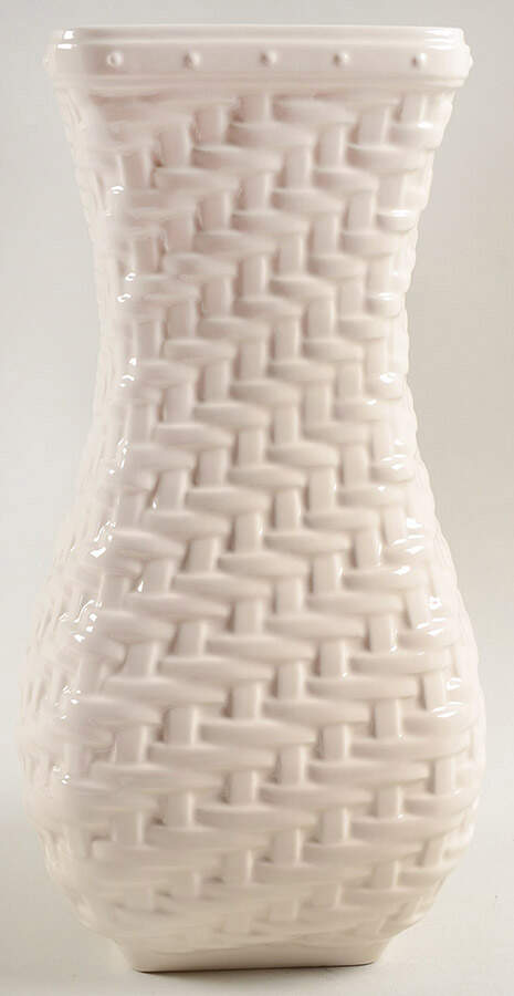 Woven Reflections Cream 12" Vase by Longaberger-1