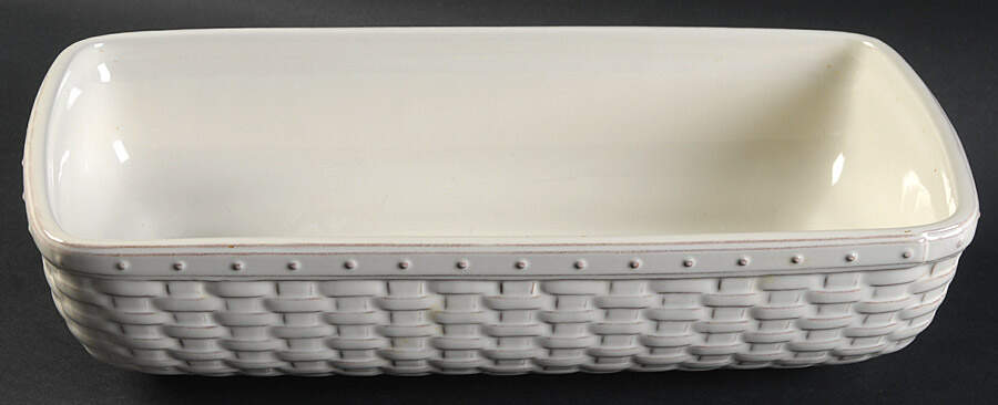 Woven Reflections Cream Long Basket Server by Longaberger-1
