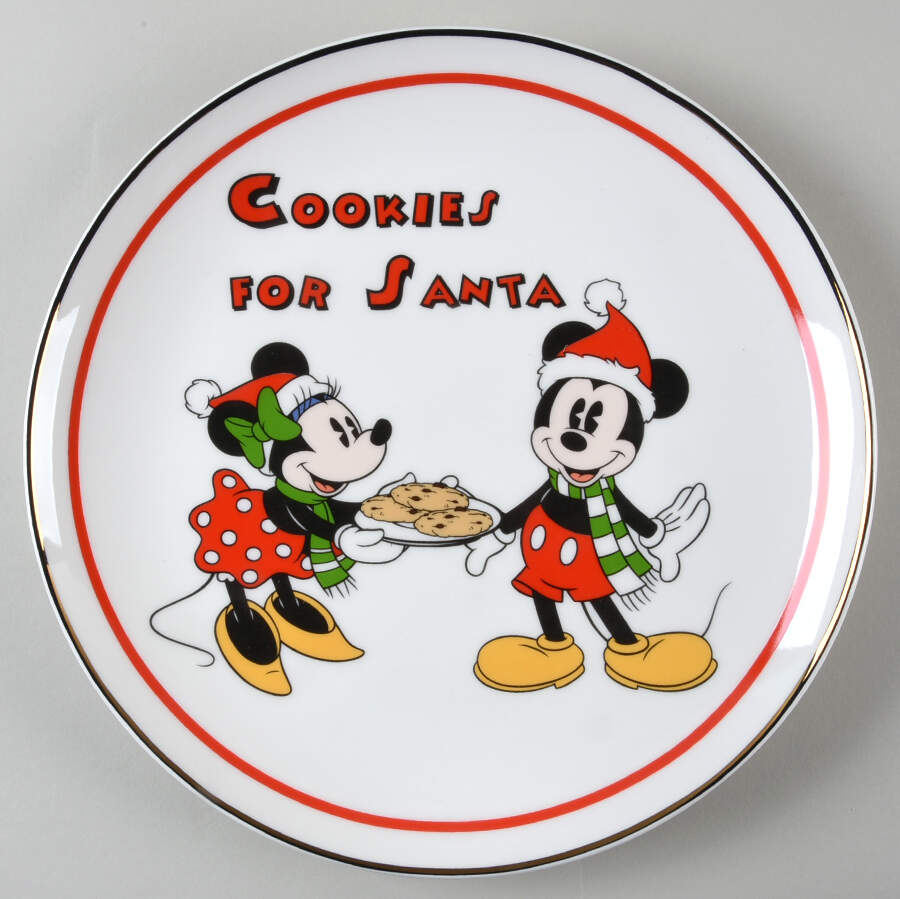 Disney Holiday "Cookies for Santa" Plate by Lenox-1