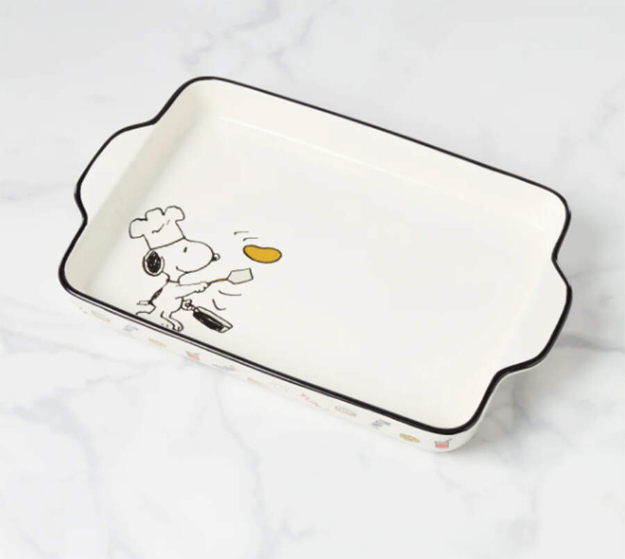 Chef Snoopy 13"  Rectangular Baker by Lenox-1
