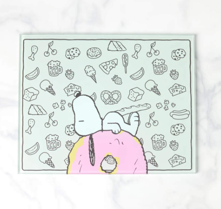 Chef Snoopy 13" Glass Prep Board by Lenox-1