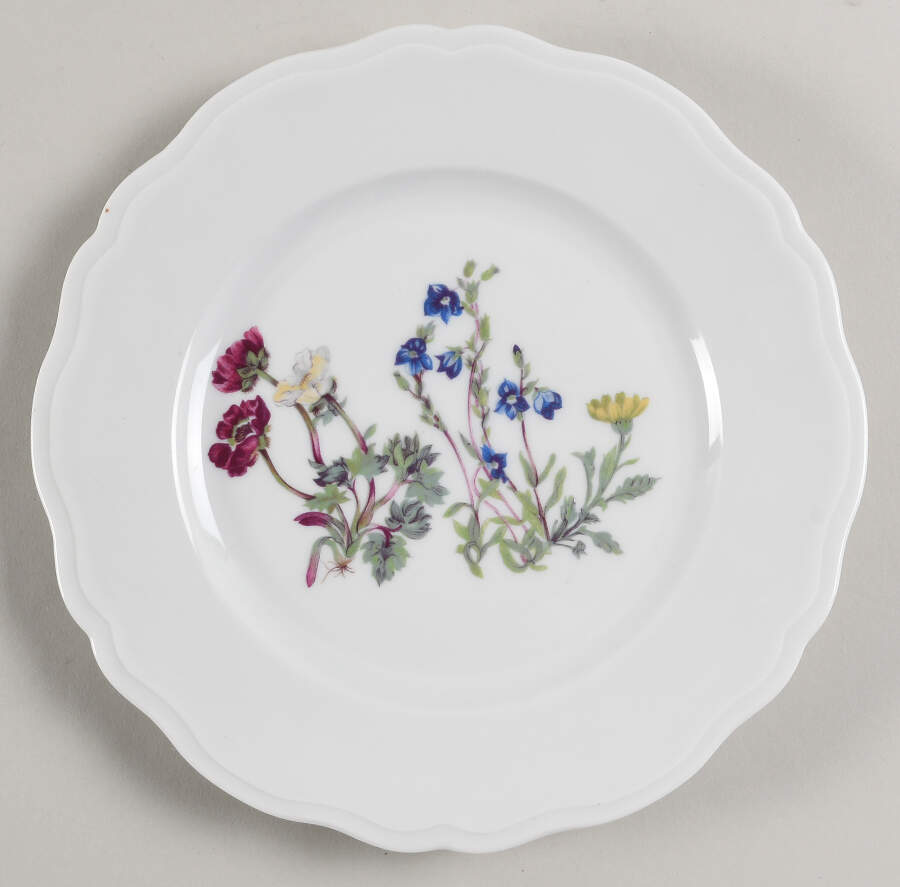 Wild Flower Salad Plate by Louis Lourioux-1