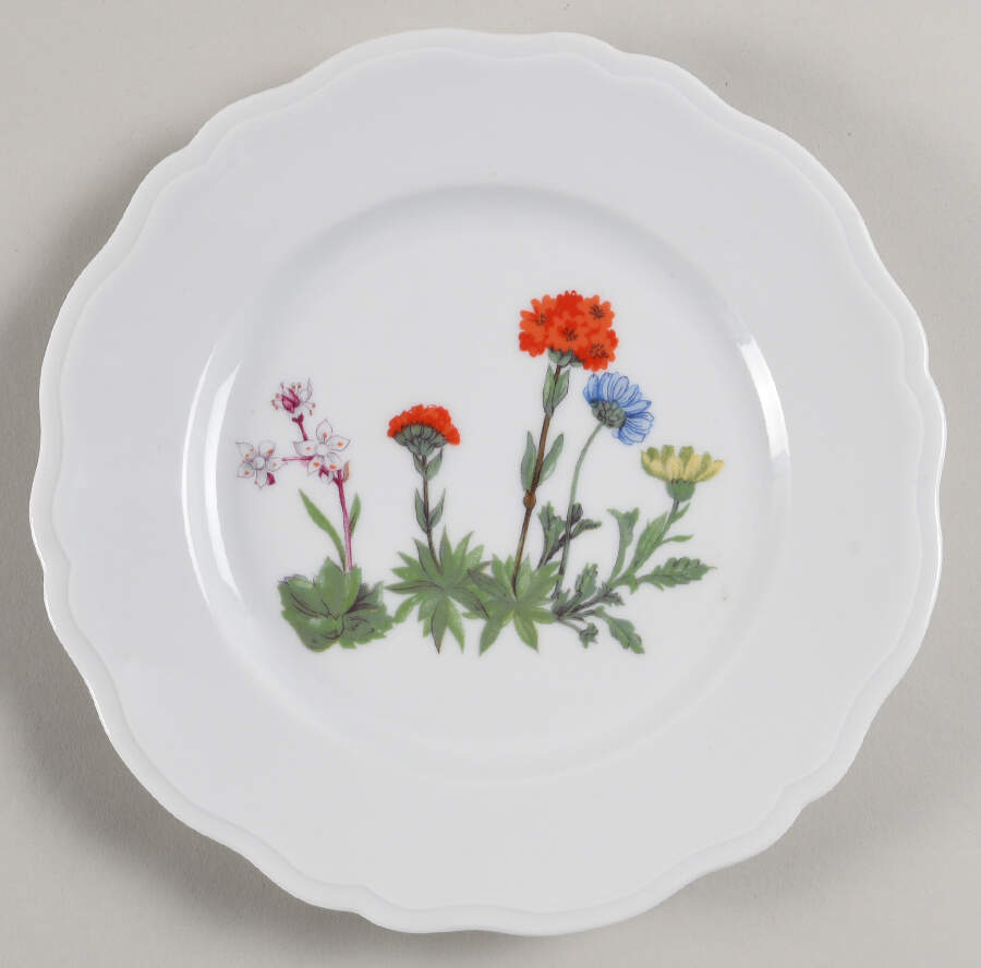 Wild Flower Salad Plate by Louis Lourioux-1