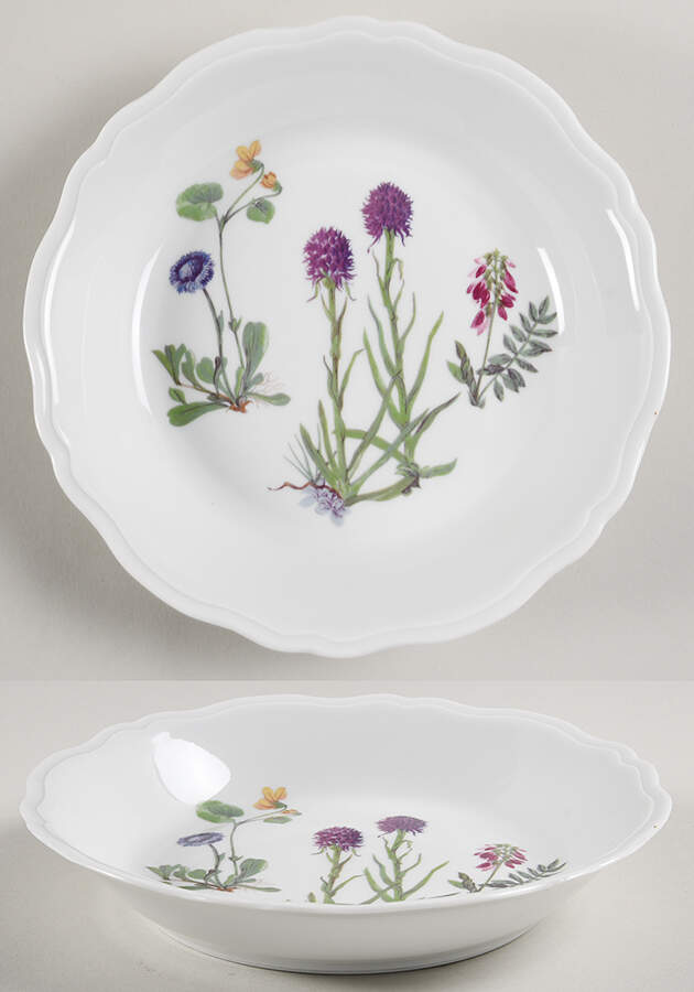 Wild Flower Coupe Soup Bowl by Louis Lourioux-1