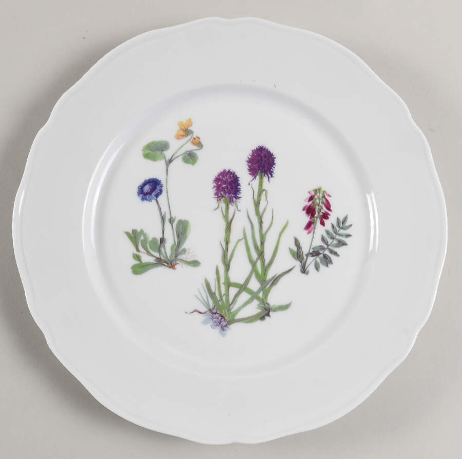 Wild Flower Dinner Plate by Louis Lourioux-1