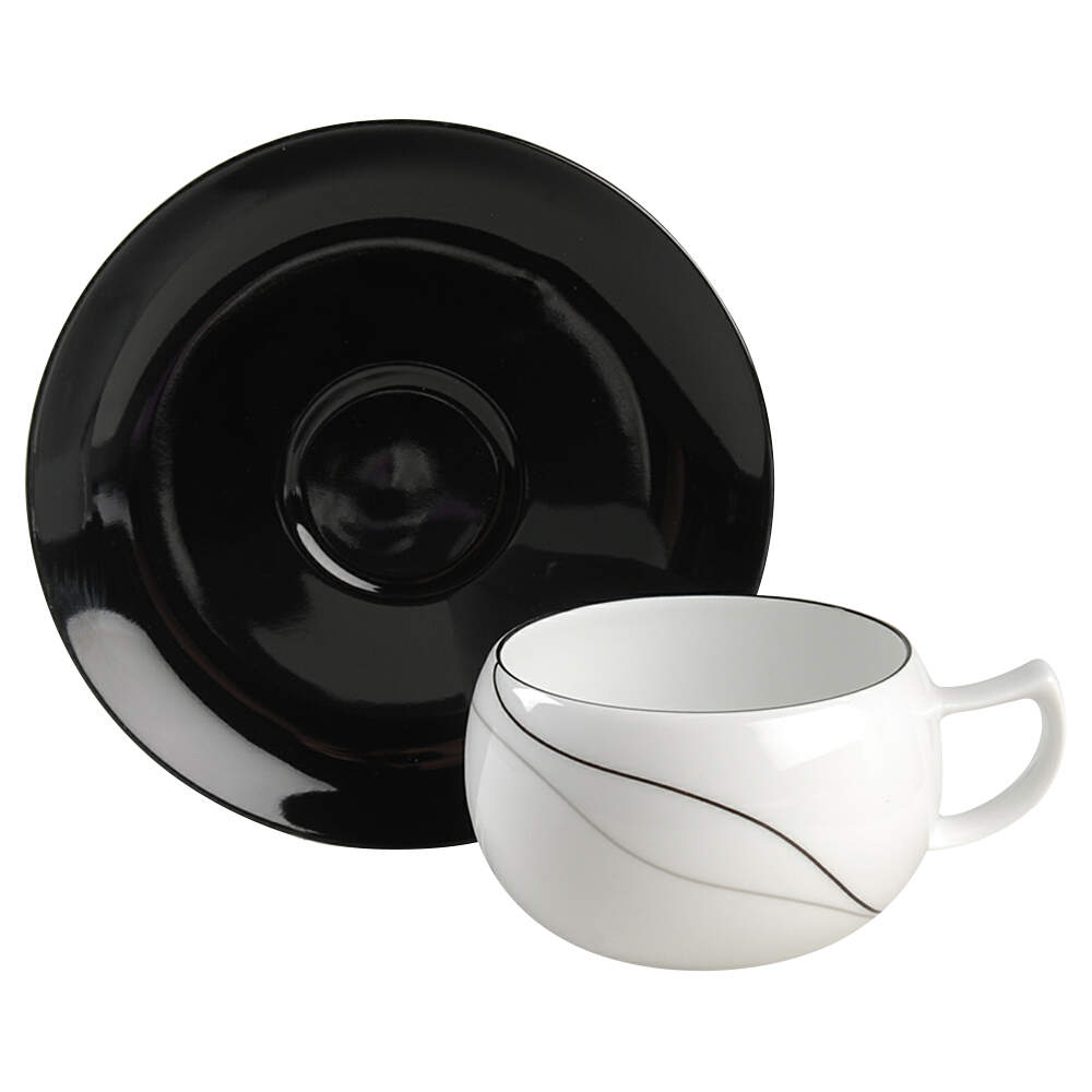 Threads Flat Cup & Saucer Set by Mikasa-1