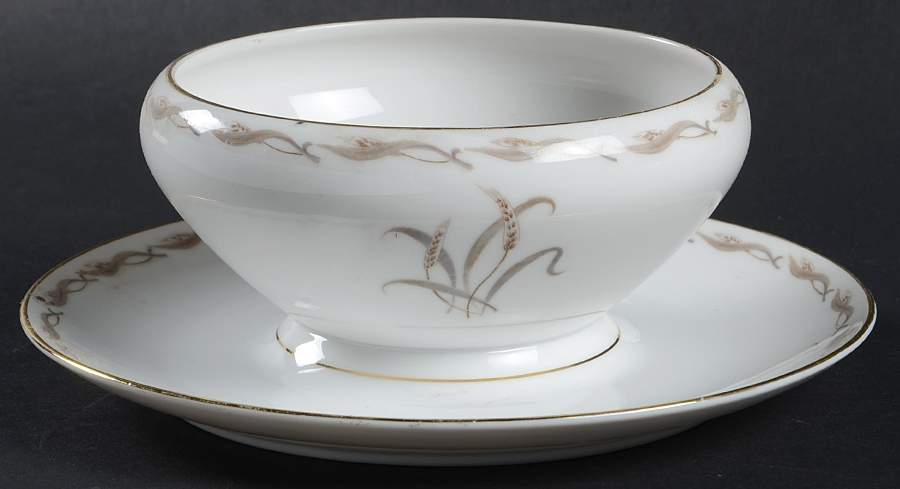 Paula Gravy Boat with Attached Underplate by Mikasa-1