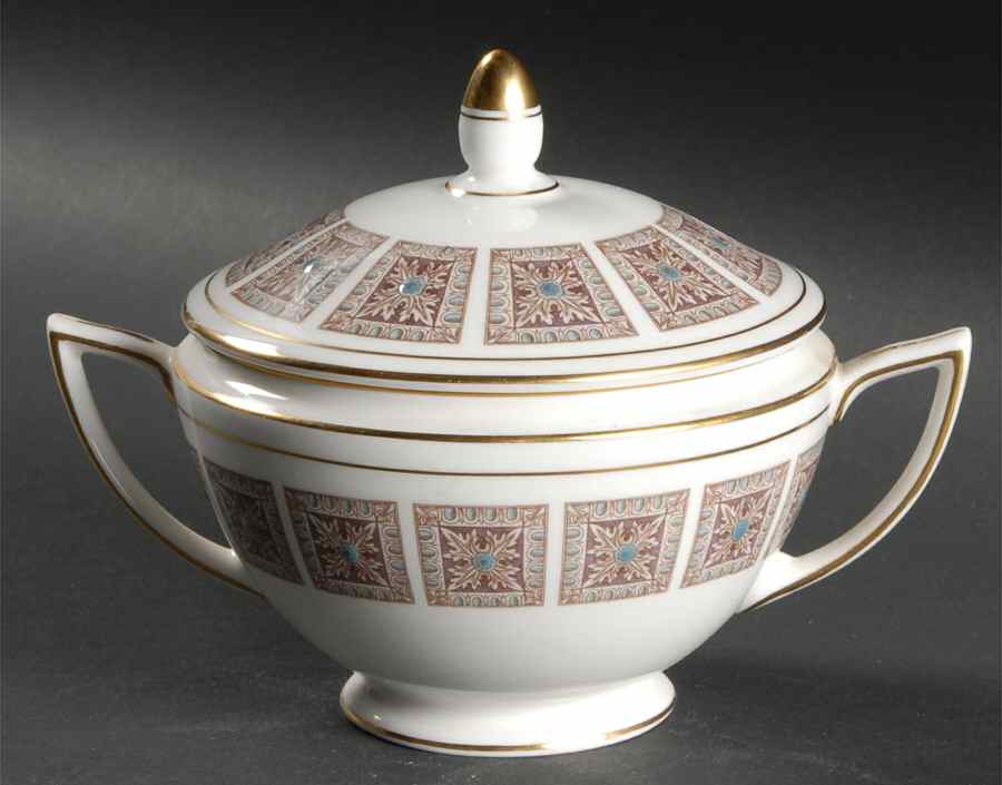 Acanthus Sugar Bowl & Lid by Minton-1