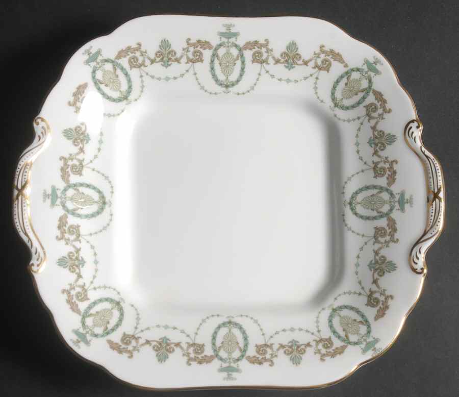 Adam Square Handled Cake Plate by Minton-1