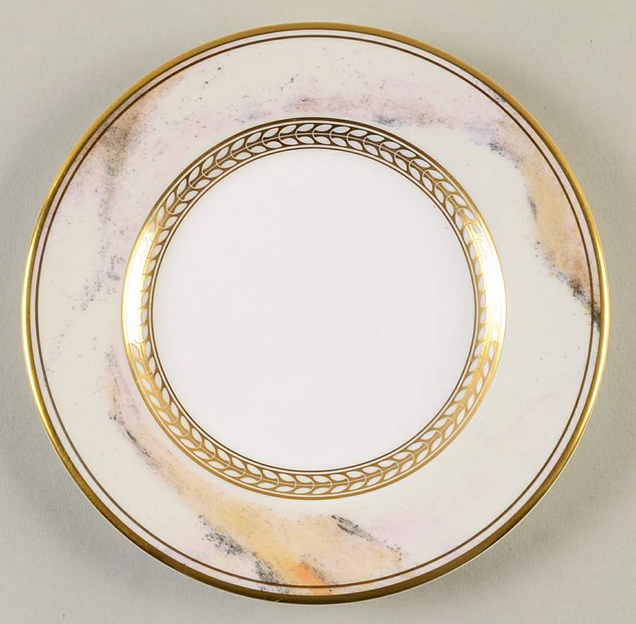 Alabaster & Gold Bread & Butter Plate by Minton-1
