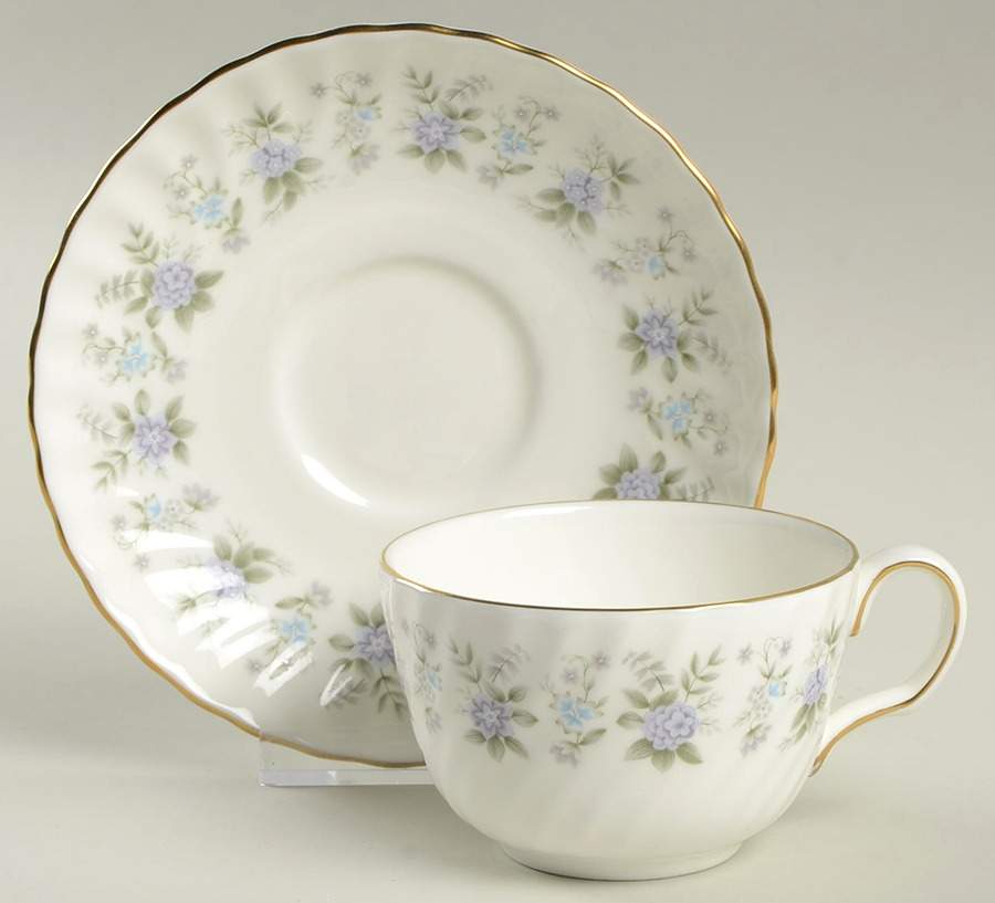 Alpine Spring Flat Cup & Saucer Set by Minton-1