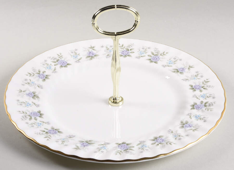 Alpine Spring Round Serving Plate with Center Handle (Dp) Hc by Minton-1
