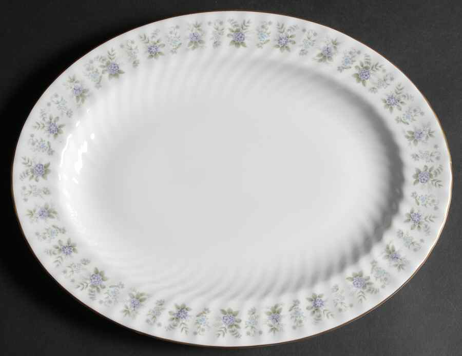 Alpine Spring 13" Oval Serving Platter by Minton-1