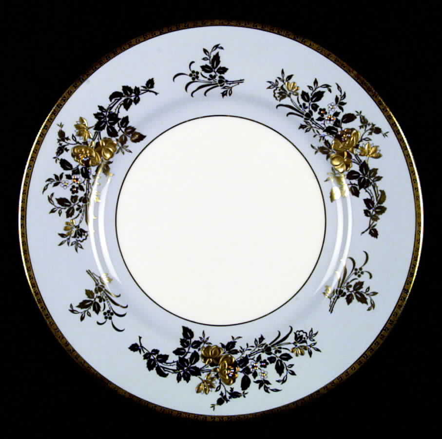 Amberley Blue Grey Dinner Plate by Minton-1
