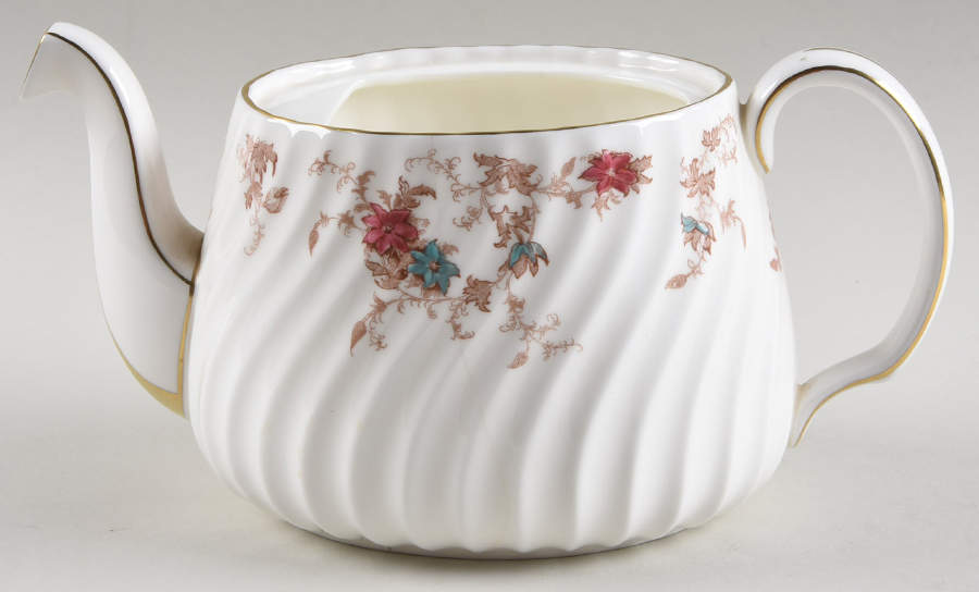 Ancestral (GLOBE BACKSTAMP) Teapot No Lid by Minton-1