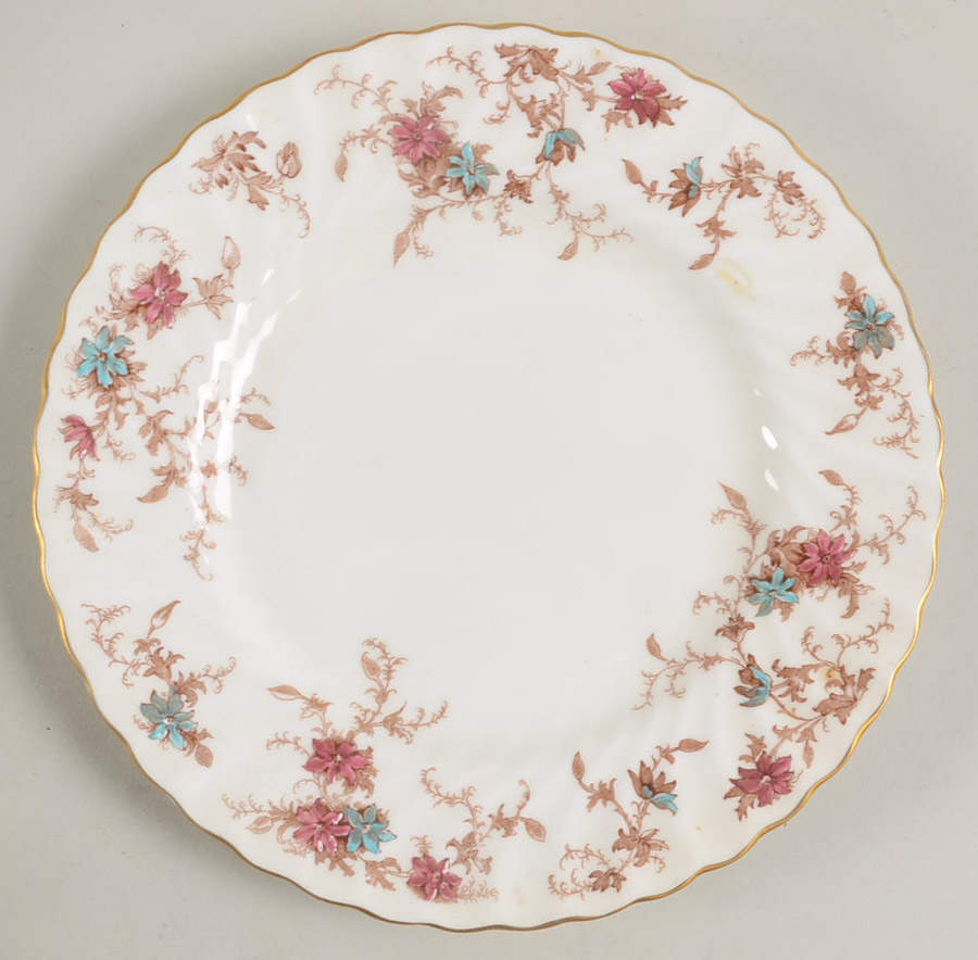 Ancestral (GLOBE BACKSTAMP) Salad Plate by Minton-1