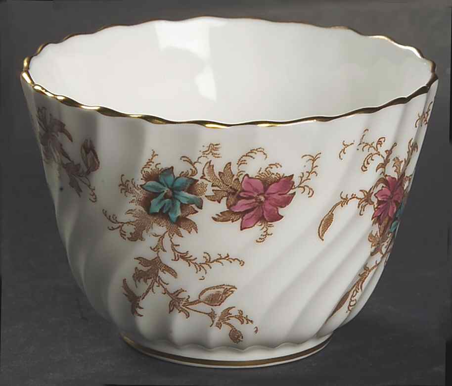 Ancestral (GLOBE BACKSTAMP) Mini Open Sugar Bowl by Minton-1
