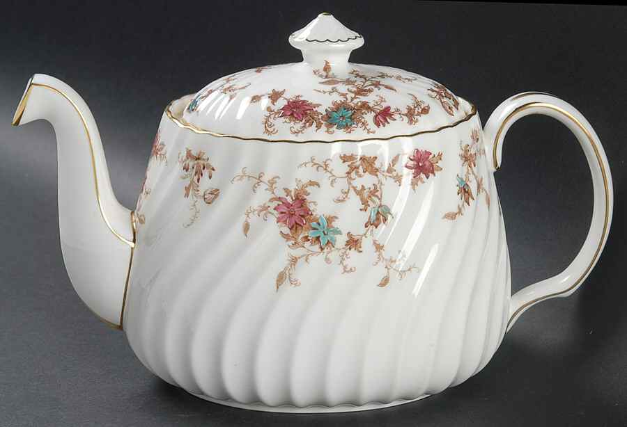 Ancestral (GLOBE BACKSTAMP) Teapot & Lid by Minton-1