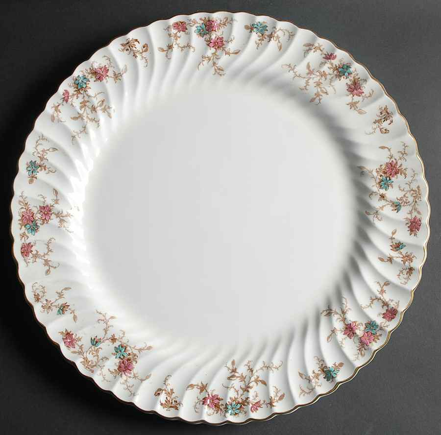 Ancestral (GLOBE BACKSTAMP) 15" Chop Plate (Round Platter) by Minton-1