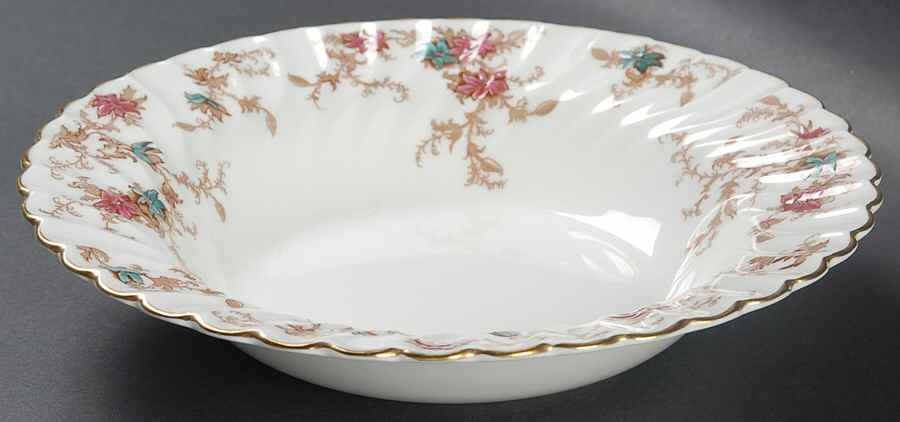 Ancestral (GLOBE BACKSTAMP) Rim Soup Bowl by Minton-1