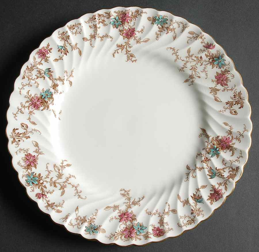 Ancestral (GLOBE BACKSTAMP) Luncheon Plate by Minton-1