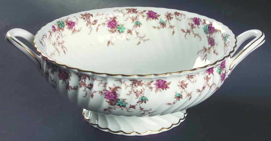 Ancestral (GLOBE BACKSTAMP) Large Fruit Bowl by Minton-1